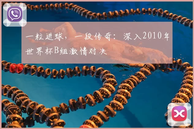 一粒进球，一段传奇：深入2010年世界杯B组激情对决