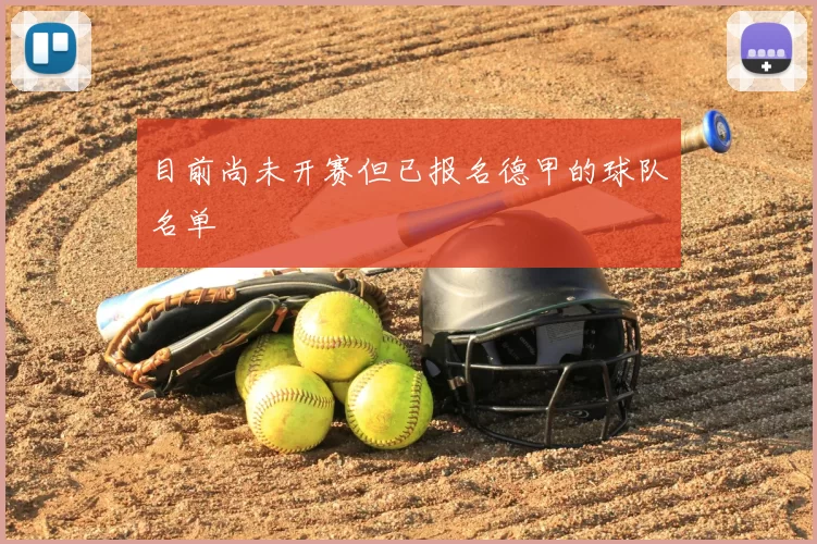 目前尚未开赛但已报名德甲的球队名单